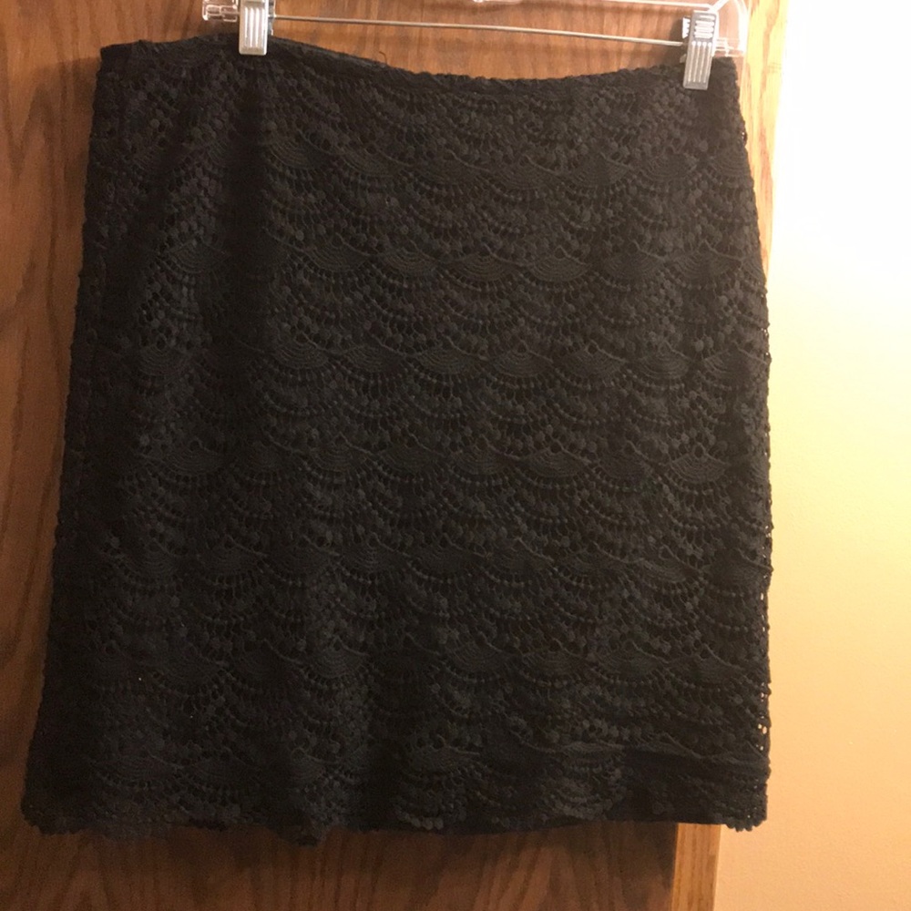 Black mini shirt